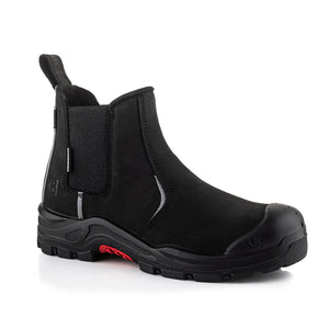 Buckler Nubuckz Safety Dealer Boot – Black Nubuck Composite Toe Work Boots | NKZ101BK