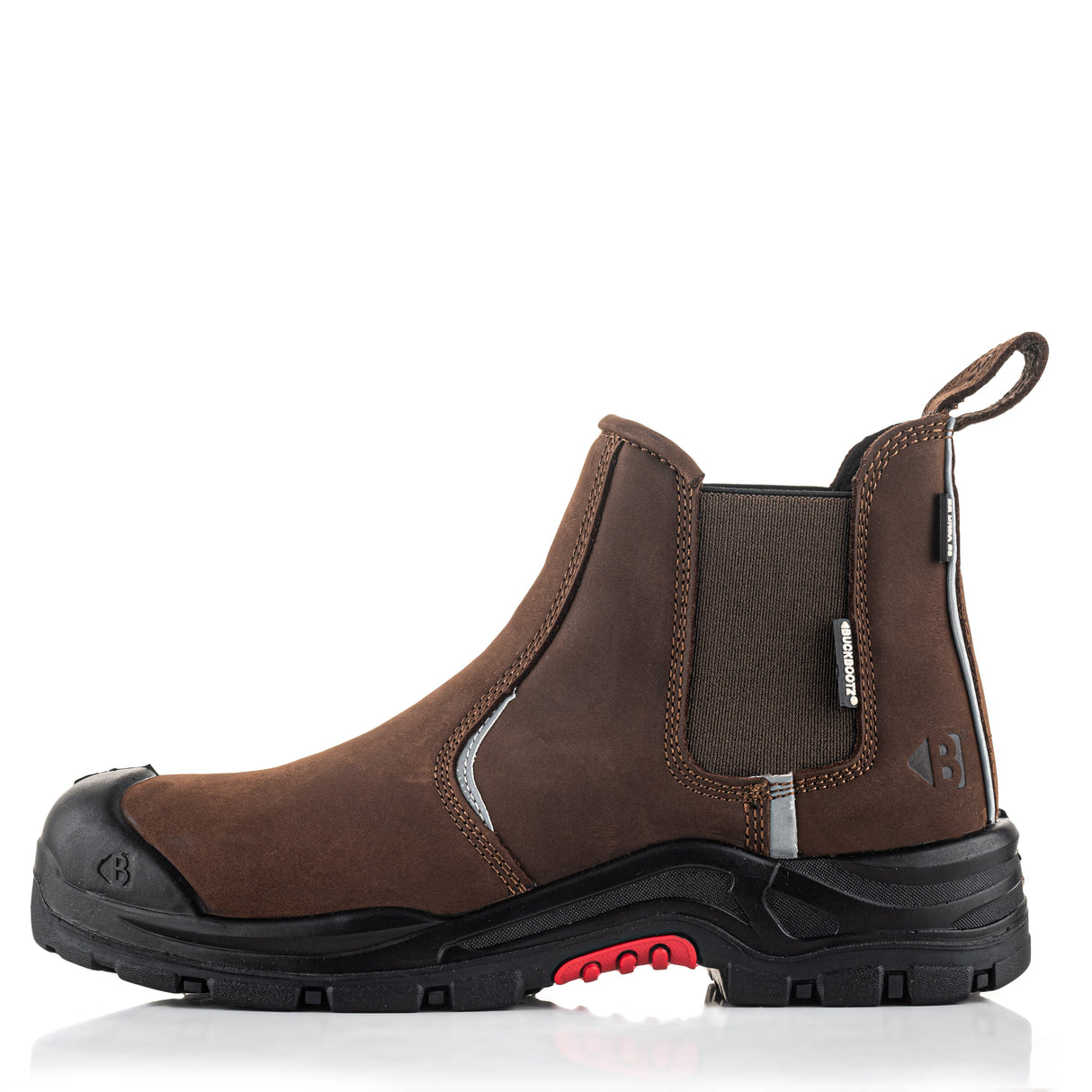 Buckler Nubuckz Safety Dealer Boot – Dark Brown Composite Toe Work Boots | NKZ101BR