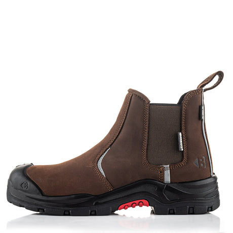 Buckler Nubuckz Safety Dealer Boot – Dark Brown Composite Toe Work Boots | NKZ101BR