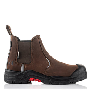 Buckler Nubuckz Safety Dealer Boot – Dark Brown Composite Toe Work Boots | NKZ101BR
