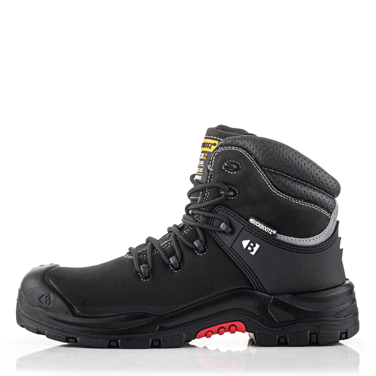 *SPECIAL PRICE* - Buckler Nubuckz Safety Lace Boots – NKZ102BK | S3S Certified, Slip-Resistant & Durable