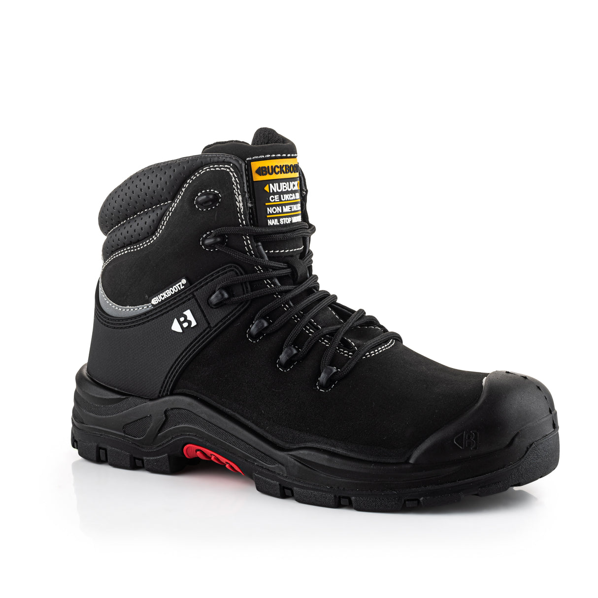 *SPECIAL PRICE* - Buckler Nubuckz Safety Lace Boots – NKZ102BK | S3S Certified, Slip-Resistant & Durable