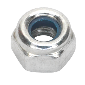 Nylon Locknut M4 Zinc Pack of 100 - NLN4 - Farming Parts
