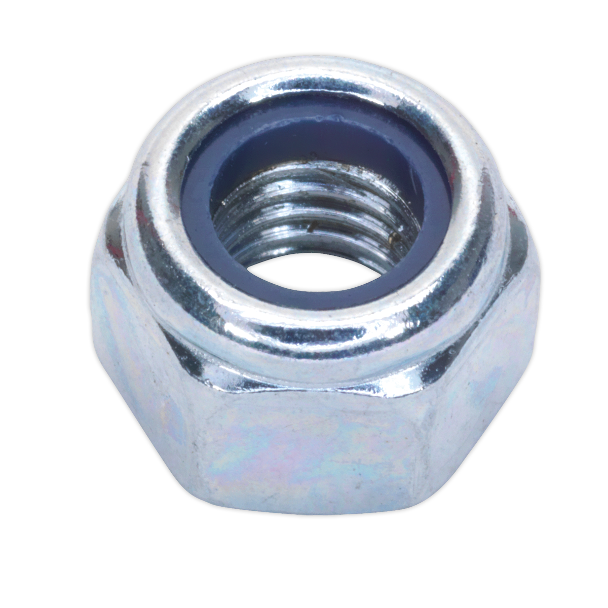 Nylon Locknut M8 Zinc Pack of 100 - NLN8 - Farming Parts