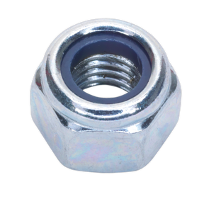 Nylon Locknut M8 Zinc Pack of 100 - NLN8 - Farming Parts