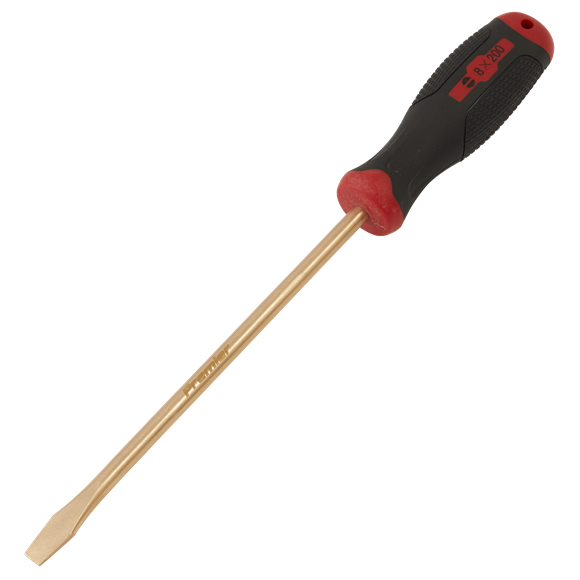 Sealey | Screwdriver Slotted 8 x 200mm - Non-Sparking - NS095