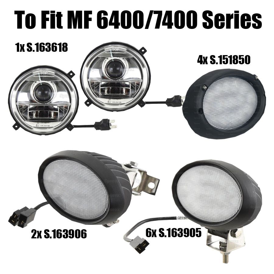 Massey Ferguson 64/7400 Series LED Light Kit Complete