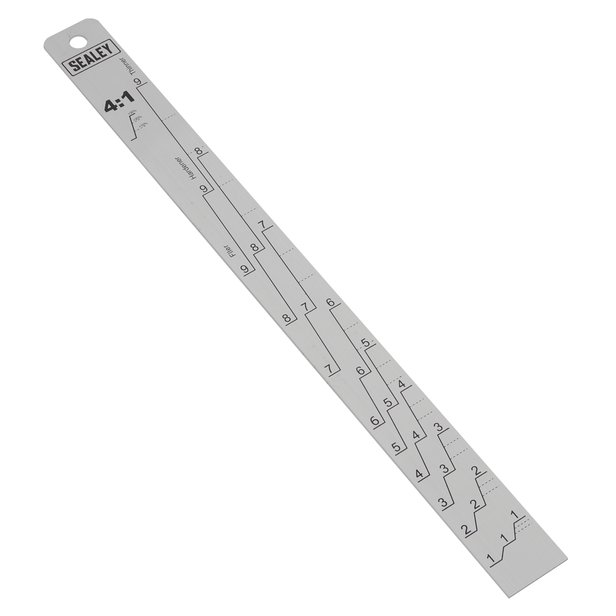 Aluminium Paint Measuring Stick 2:1/4:1 - PA04 - Farming Parts