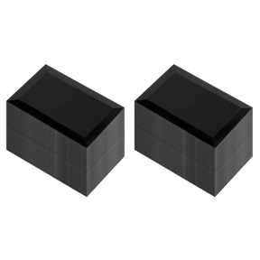 Two stacks of Sealey Plastic Filler Spreaders (Pack of 100, PA06) with grooved sides are positioned side by side against a white background, showcasing their versatile, multi-purpose design.