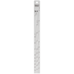 Sealey | Aluminium Paint Measuring Stick 1:1/3:1 - PA07