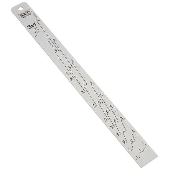 Sealey | Aluminium Paint Measuring Stick 1:1/3:1 - PA07