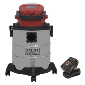 Vacuum Cleaner 20L Wet & Dry Cordless 20V SV20 Series with 4Ah Battery & Charger - PC20VCOMBO4 - Farming Parts