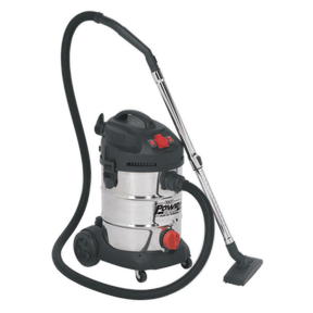 Vacuum Cleaner Industrial 30L 1400W/230V Stainless Drum Auto Start - PC300SDAUTO - Farming Parts