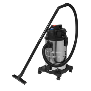 Vacuum Cleaner (Low Noise) Wet & Dry 30L 1000W/230V - PC30LN - Farming Parts