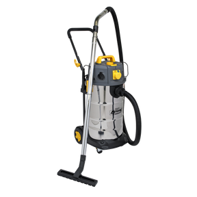 Vacuum Cleaner Industrial Dust-Free Wet/Dry 38L 1100W/110V Stainless Steel Drum M Class Filtration - PC380M110V - Farming Parts