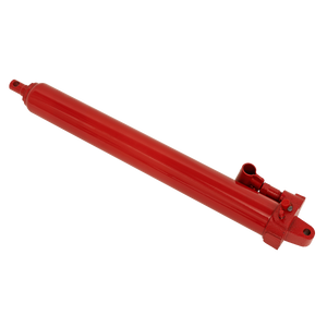 The Sealey Hydraulic Ram for PH5 - PH5.10 is a red cylinder with mounting points at both ends, designed for lifting and moving heavy loads, similar to those used in engine cranes.