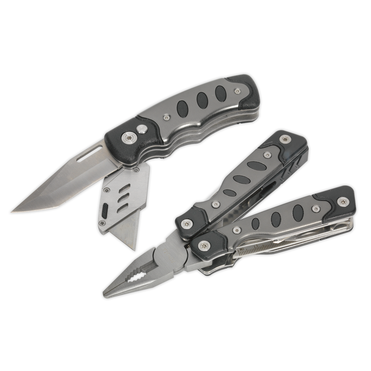 Multi-Tool & Twin Blade Knife Set 2pc 15-Function - PK27 - Farming Parts