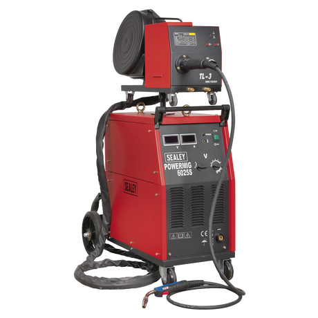 Professional MIG Welder 250A 415V 3ph with Binzel® Euro Torch & Portable Wire Drive - POWERMIG6025S - Farming Parts
