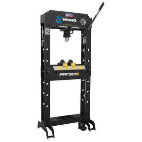 Viking Air/Hydraulic Press 30 Tonne Floor Type with Sliding Ram and Foot Pedal - PPF301S - Farming Parts