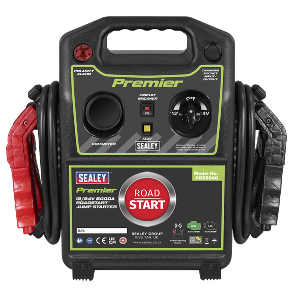 Sealey | 12/24V Premier RoadStart® Jump Starter 5000A - PRS5000