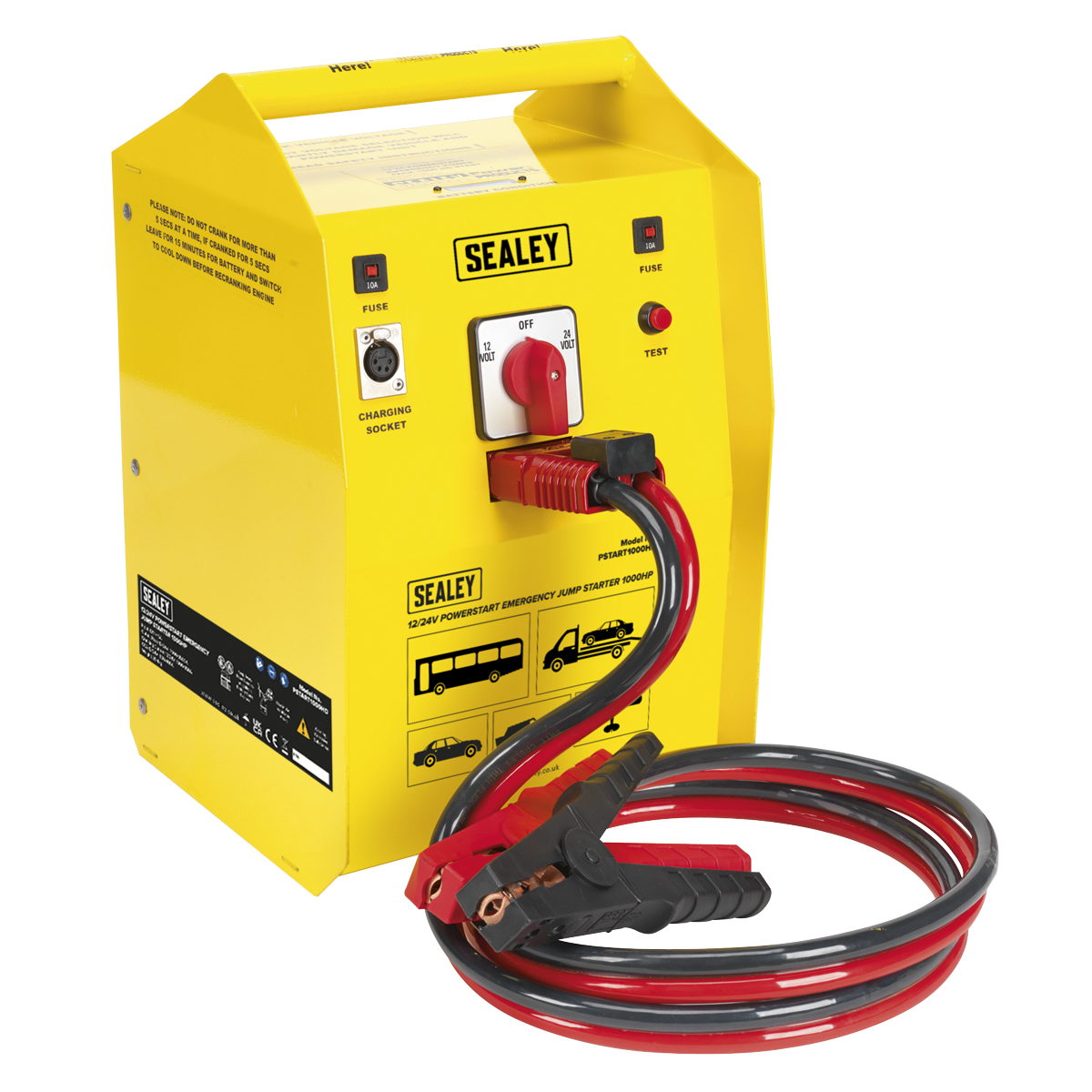 PowerStart Emergency Heavy-Duty Jump Starter 1000hp Start 12/24V - PSTART1000HD - Farming Parts