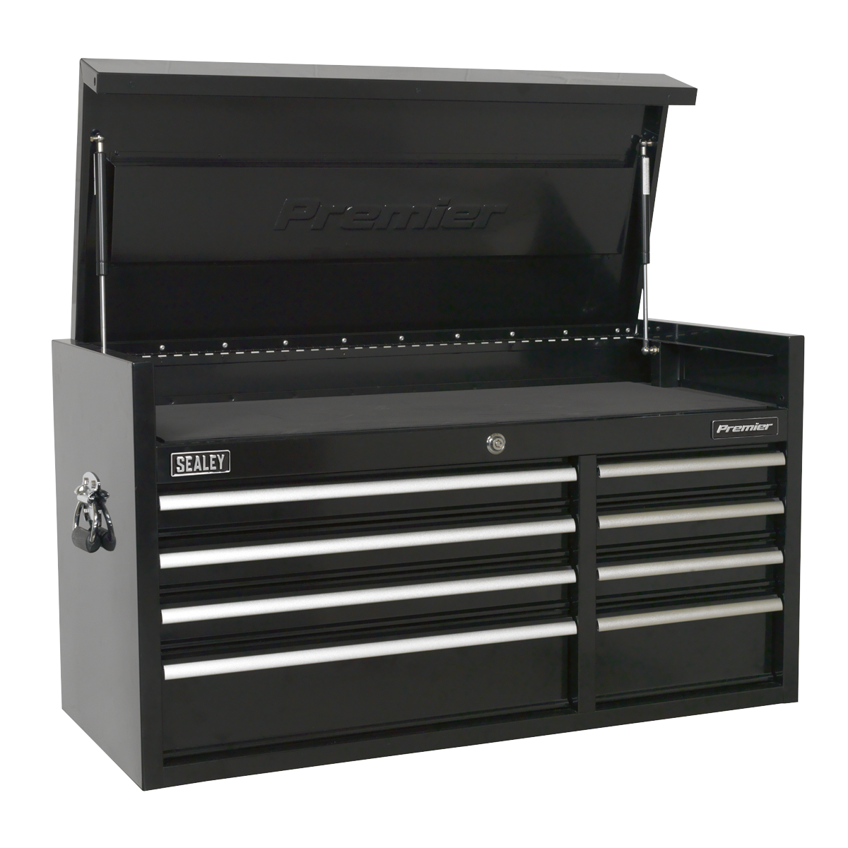 Topchest 8 Drawer 1040mm Heavy-Duty Black - PTB104008 - Farming Parts