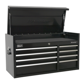 Topchest 8 Drawer 1040mm Heavy-Duty Black - PTB104008 - Farming Parts