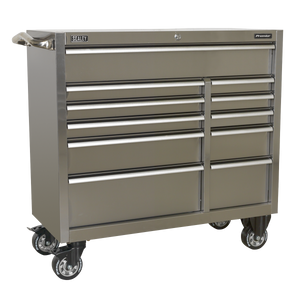 Rollcab 11 Drawer 1055mm Stainless Steel Heavy-Duty - PTB105511SS - Farming Parts
