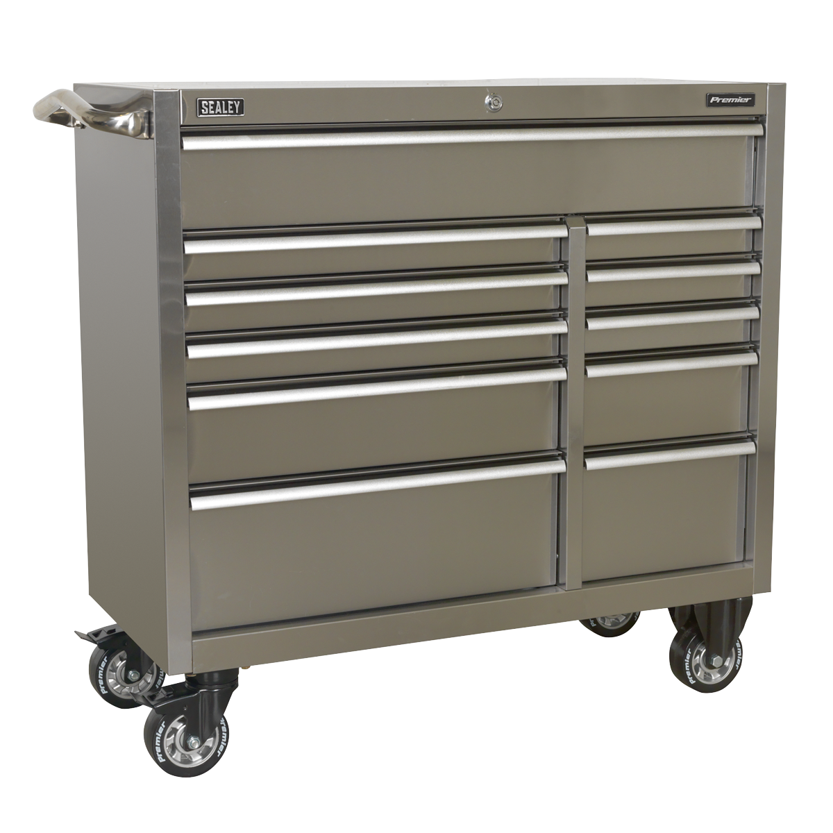 Rollcab 11 Drawer 1055mm Stainless Steel Heavy-Duty - PTB105511SS - Farming Parts