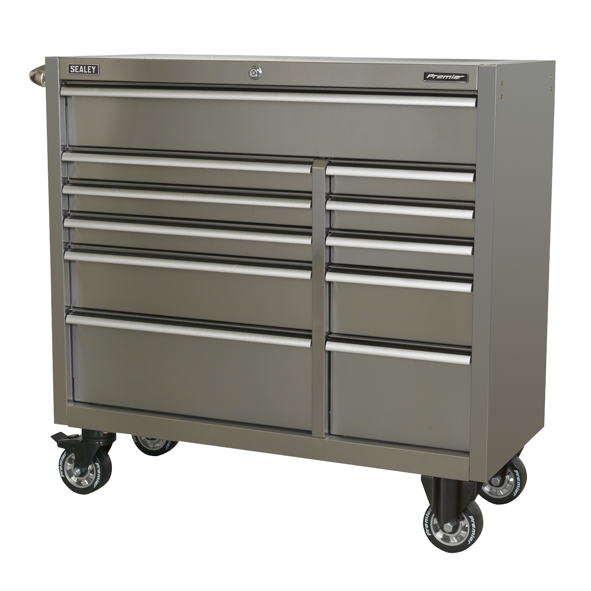 Rollcab 11 Drawer 1055mm Stainless Steel Heavy-Duty - PTB105511SS - Farming Parts