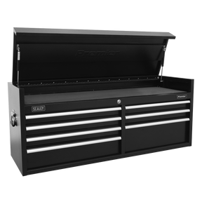 Topchest 7 Drawer 1415mm Heavy-Duty Black - PTB141507 - Farming Parts