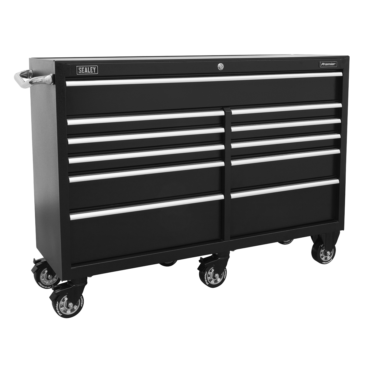 Rollcab 11 Drawer 1430mm Heavy-Duty Black - PTB143011 - Farming Parts