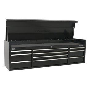 Topchest 10 Drawer 1830mm Heavy-Duty Black - PTB181510 - Farming Parts
