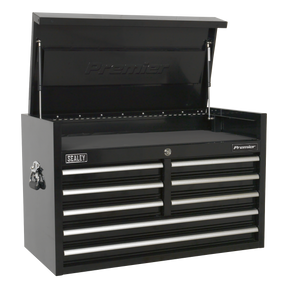 Topchest 8 Drawer 915mm Heavy-Duty Black - PTB91508 - Farming Parts