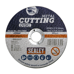 Cutting Disc Ø100 x 3mm Ø16mm Bore - PTC/100C - Farming Parts