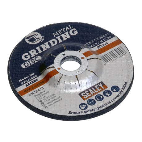 Grinding Disc Ø100 x 6mm Ø16mm Bore - PTC/100G - Farming Parts