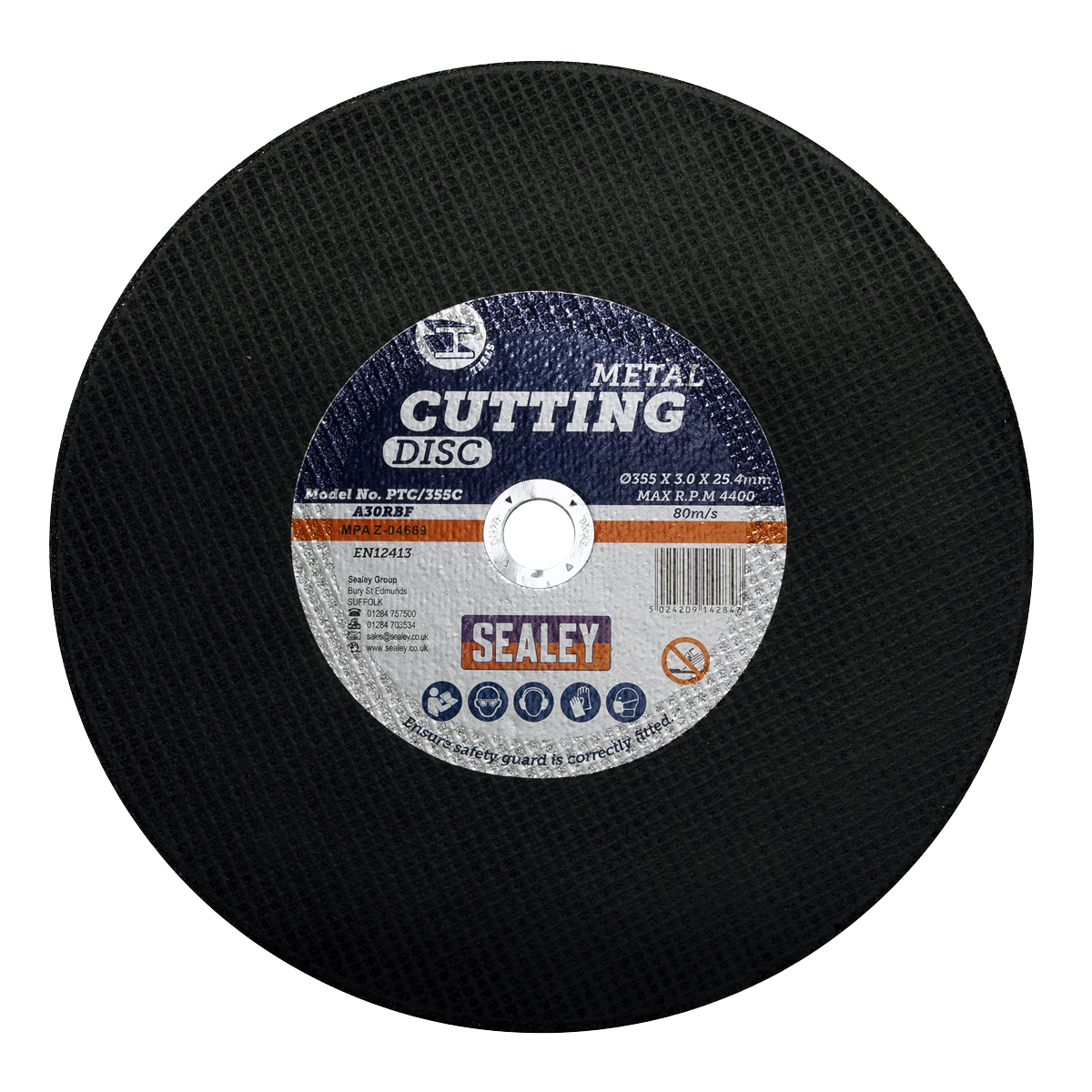 Cutting Disc Ø355 x 3mm Ø25.4mm Bore - PTC/355C - Farming Parts