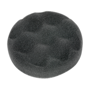 Buffing & Polishing Foam Head Hook-and-Loop Ø80 x 25mm Black/Soft - PTCCHV79P - Farming Parts