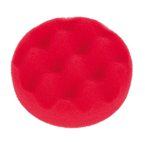 Buffing & Polishing Foam Head Hook-and-Loop Ø80 x 25mm Red/Ultra-Soft - PTCCHW80R - Farming Parts