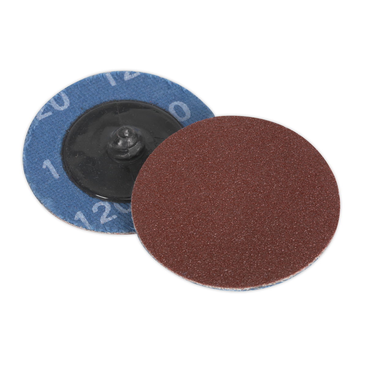 Quick-Change Sanding Disc Ø50mm 120Grit Pack of 10 - PTCQC50120 - Farming Parts