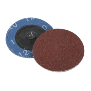 Quick-Change Sanding Disc Ø50mm 120Grit Pack of 10 - PTCQC50120 - Farming Parts