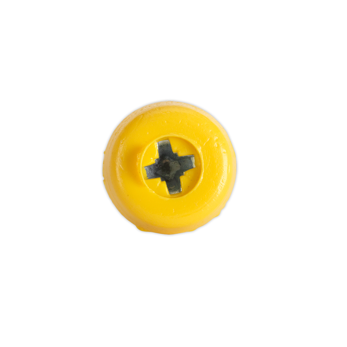 Numberplate Screw Plastic Enclosed Head 4.8 x 24mm Yellow Pack of 50 - PTNP6 - Farming Parts