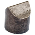 A rough, cylindrical metal object with a concave, angled top surface—perfect for use in PawlProduct applications. Introducing the PTO CLUTCH PAWL by Sparex (Sparex Part No.S.6188).
