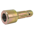 The PTO Pump Adaptor - Bore ⌀35mm x Male spline 1 3/8'' - 6 from Sparex, a metal cylindrical object with a hollow center and a ridged exterior surface, serves as a mechanical component or tool for standard-duty machinery up to 70HP.