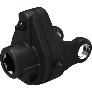The Sparex Weasler PTO Shearbolt Clutch (U/J Size: 30.2 x 92mm) in a 1 3/8"-6 spline configuration, features a robust black mechanical design with multiple openings and bolts, making it ideal for heavy-duty applications, reminiscent of the precision and quality associated with German series engineering.