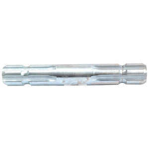 A close-up view of a metal hex key with grooved sides, often used for mechanical or automotive purposes, such as working on the Sparex PTO Splined Shaft - Both Ends - 1 3/8'' - 6 Spline x 1 3/8'' - 6 Spline, Length: 230mm (Sparex Part No. S.16428).