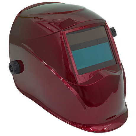 Welding Helmet Auto Darkening - Shade 9-13 - Red - PWH612 - Farming Parts
