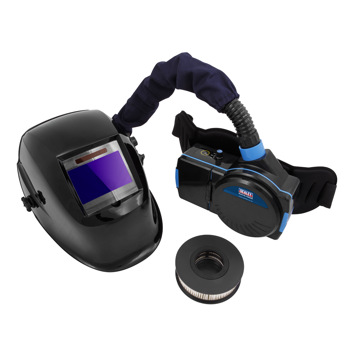 Welding Helmet with TH1 Powered Air Purifying Respirator (PAPR) Auto Darkening - PWH616 - Farming Parts