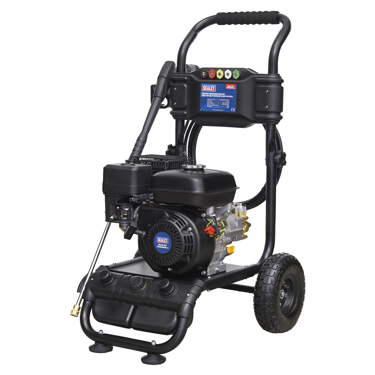 Pressure Washer 220bar 540L/hr 6.5hp Petrol - PWM2500 - Farming Parts