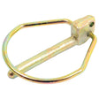 The Sparex metal quick release pin, Part No. S.33014, weighing 0.13kg and featuring a looped ring, is perfect for securing and fastening purposes and is ideal for Massey Ferguson lower link quick release cone systems.